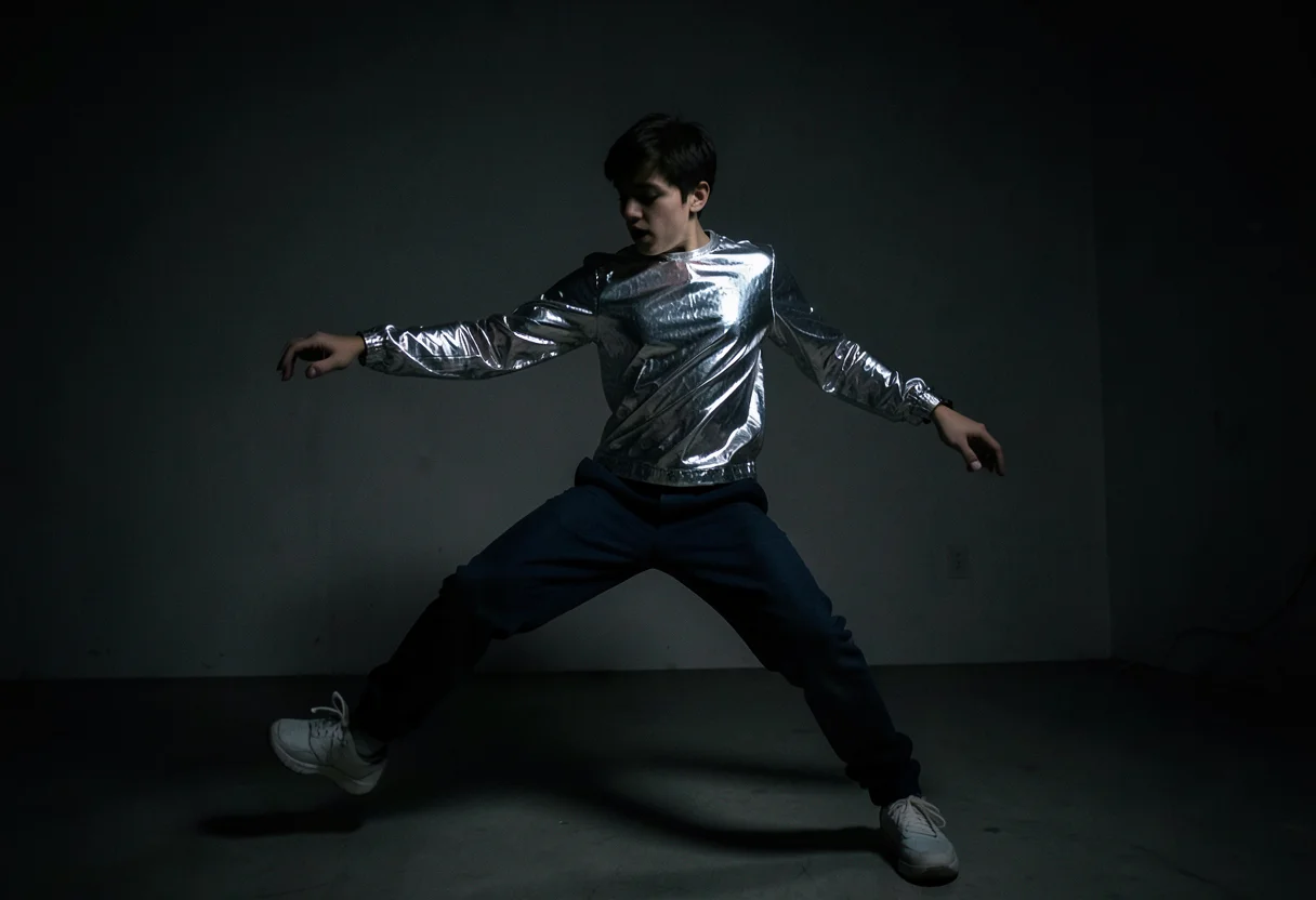Fluid Kinetic Pose — Flux AI prompt