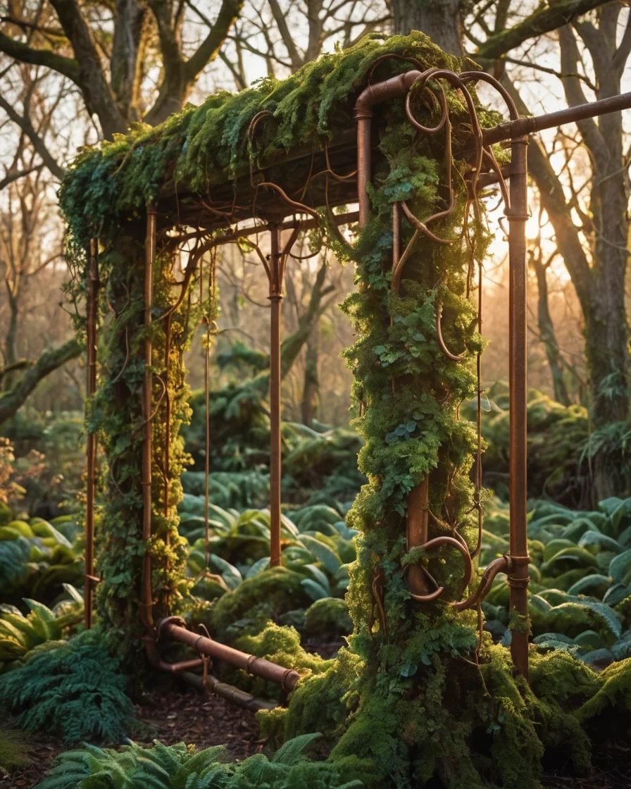 Bio-Mechanical Garden — SDXL AI prompt