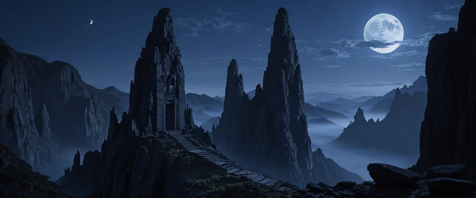 Obsidian Sky Sanctuary — SDXL AI prompt