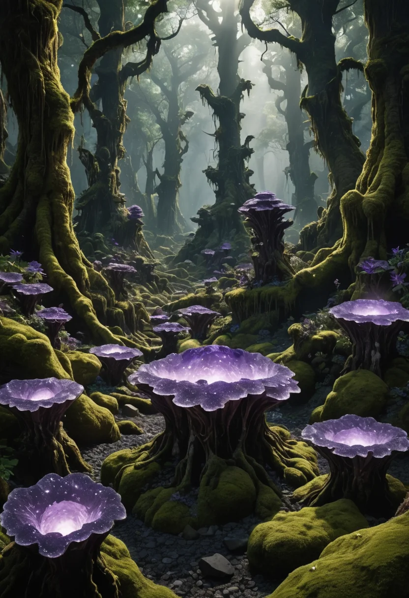 The Crystal Overgrowth — SDXL AI prompt