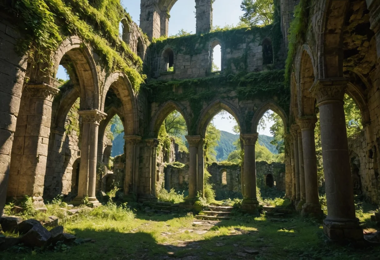 Ruined Monastery — SDXL AI prompt