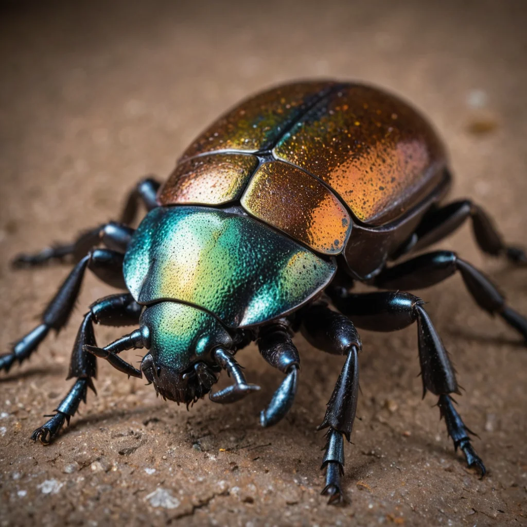 Rust Beetle Macro — SDXL AI prompt