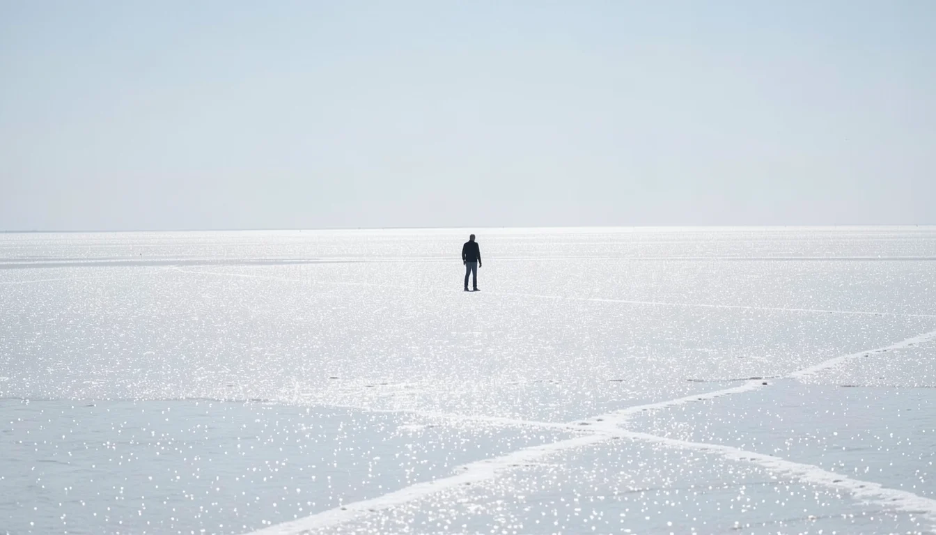 Salt-Flat Solitude — Flux AI prompt