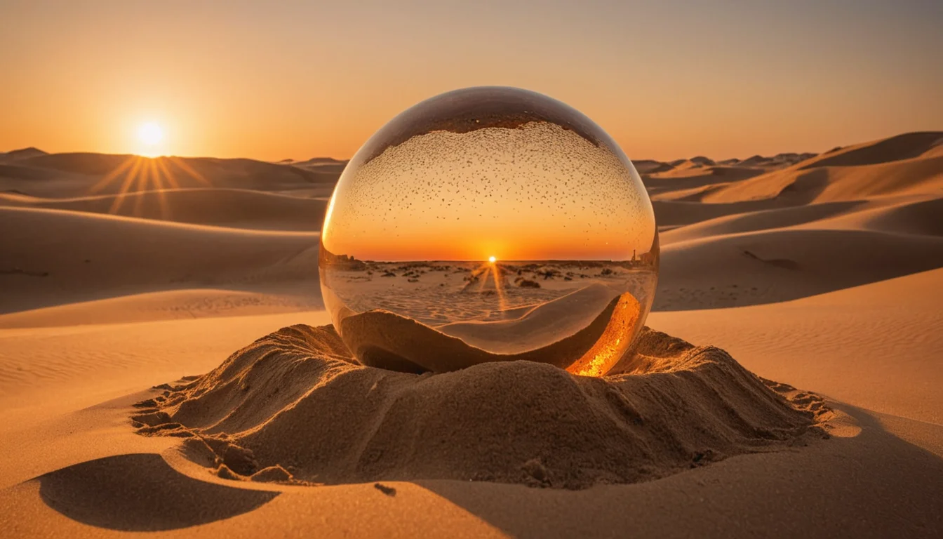 Sand Clock Desert Ruin — SDXL AI prompt