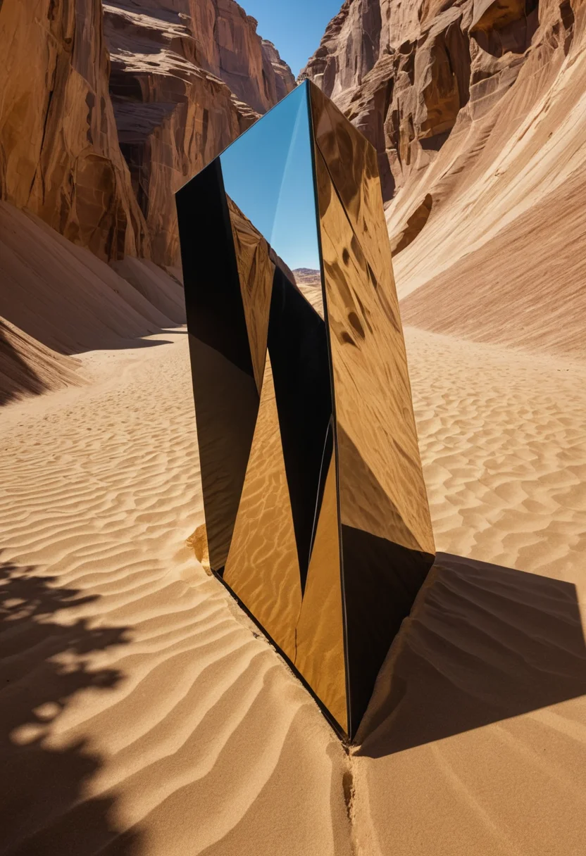 Sand Glass Rift — SDXL AI prompt