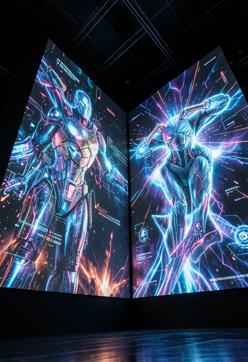 Cyber Deity Screen — Flux AI prompt