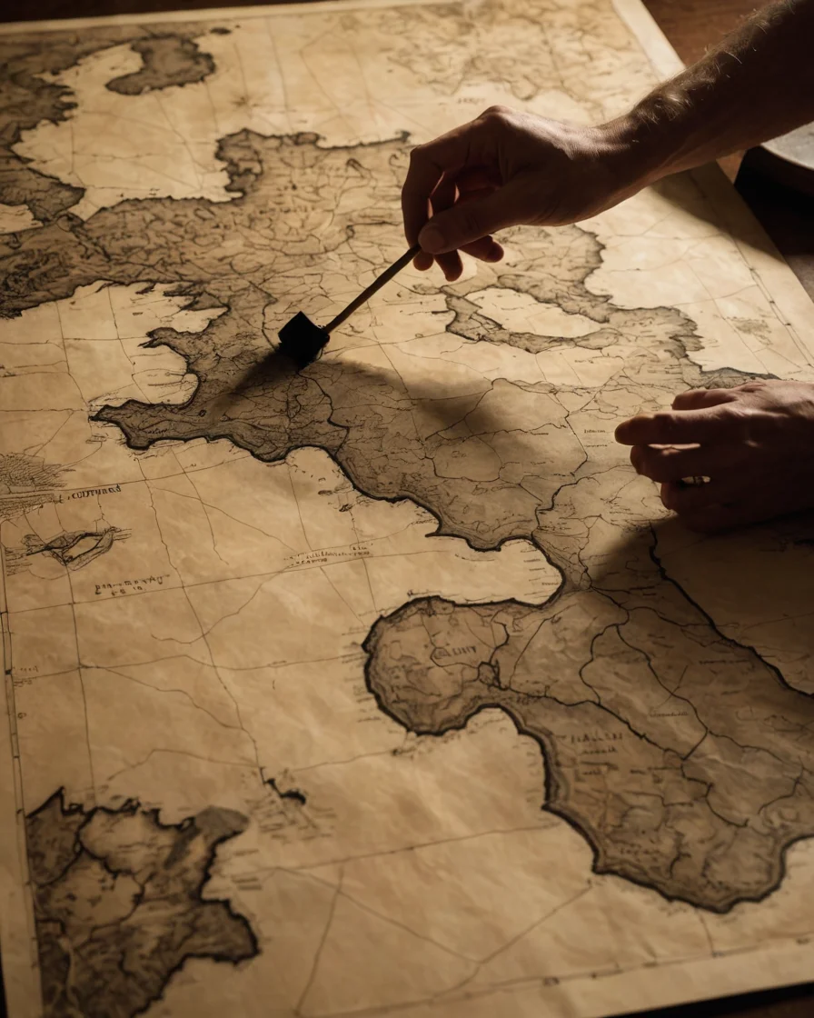 Sentiment Map Scroll — SDXL AI prompt