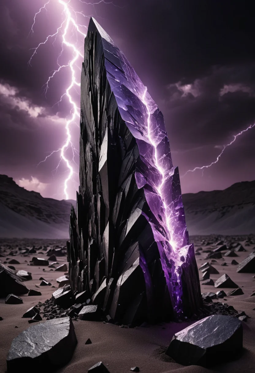 Shattered Crystal Monolith — SDXL AI prompt
