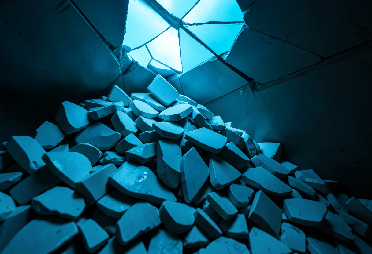 Fragmented Reflection — Flux AI prompt
