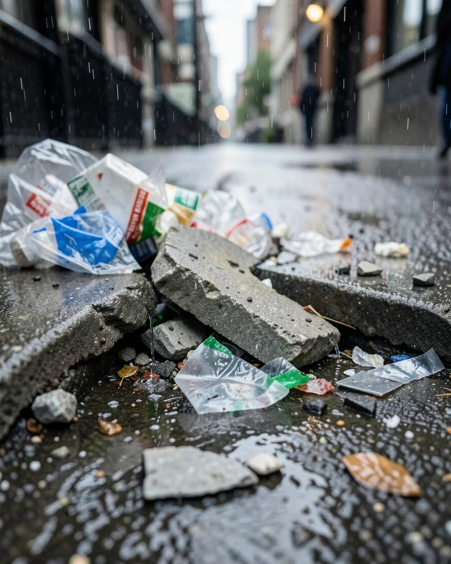 Urban Debris Study — Flux AI prompt