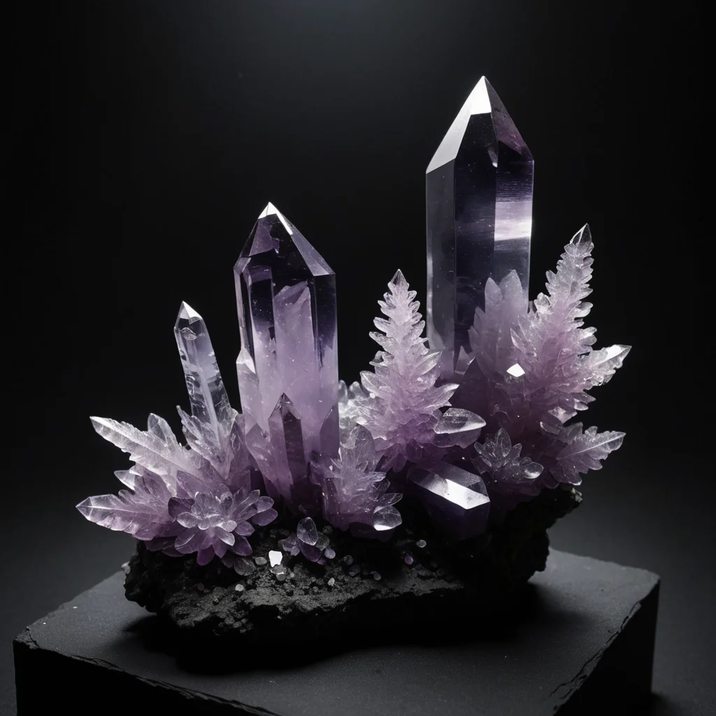 Shimmering Crystal Growth — SDXL AI prompt