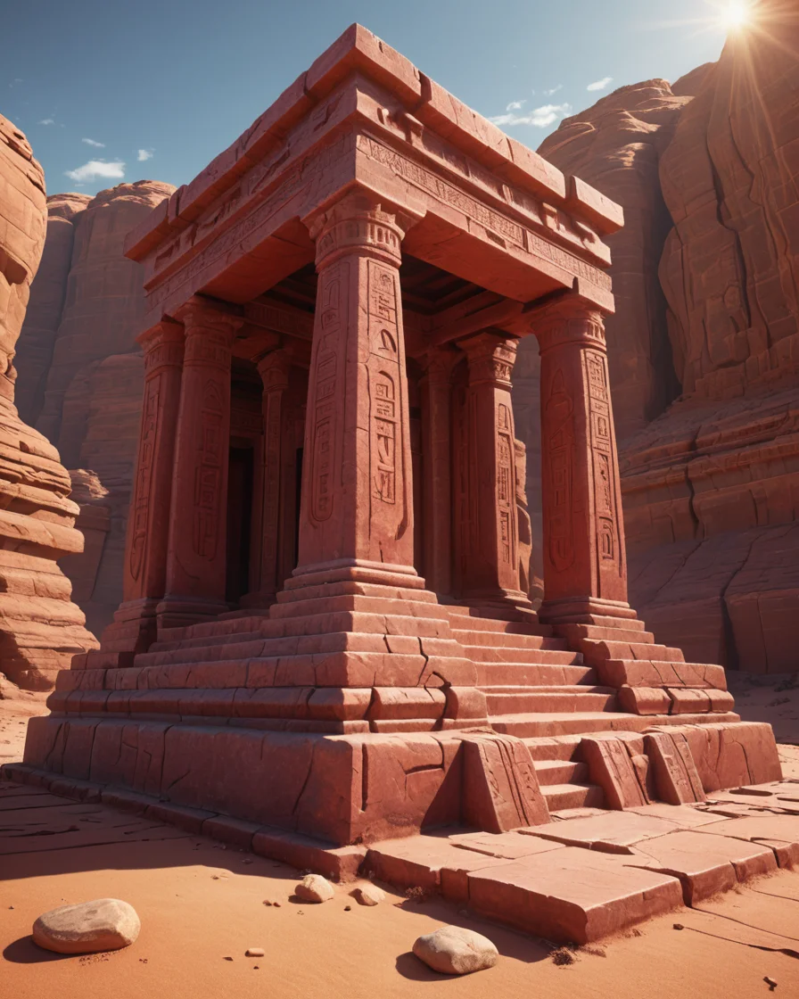 Silicon Desert Temple — SDXL AI prompt