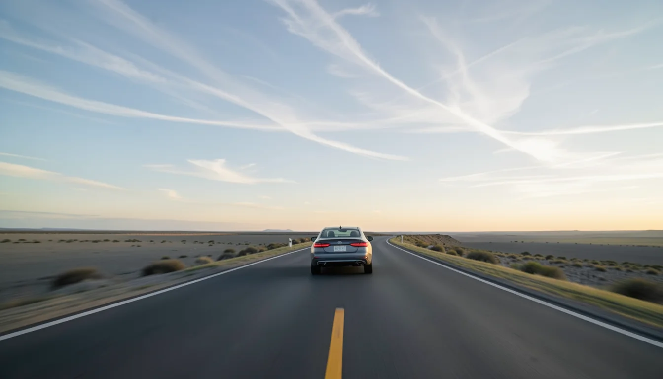 High Altitude Drive — Flux AI prompt