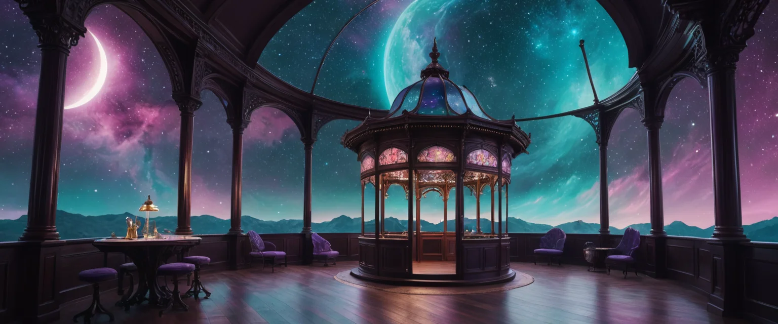 Nebula Tea House — SDXL AI prompt