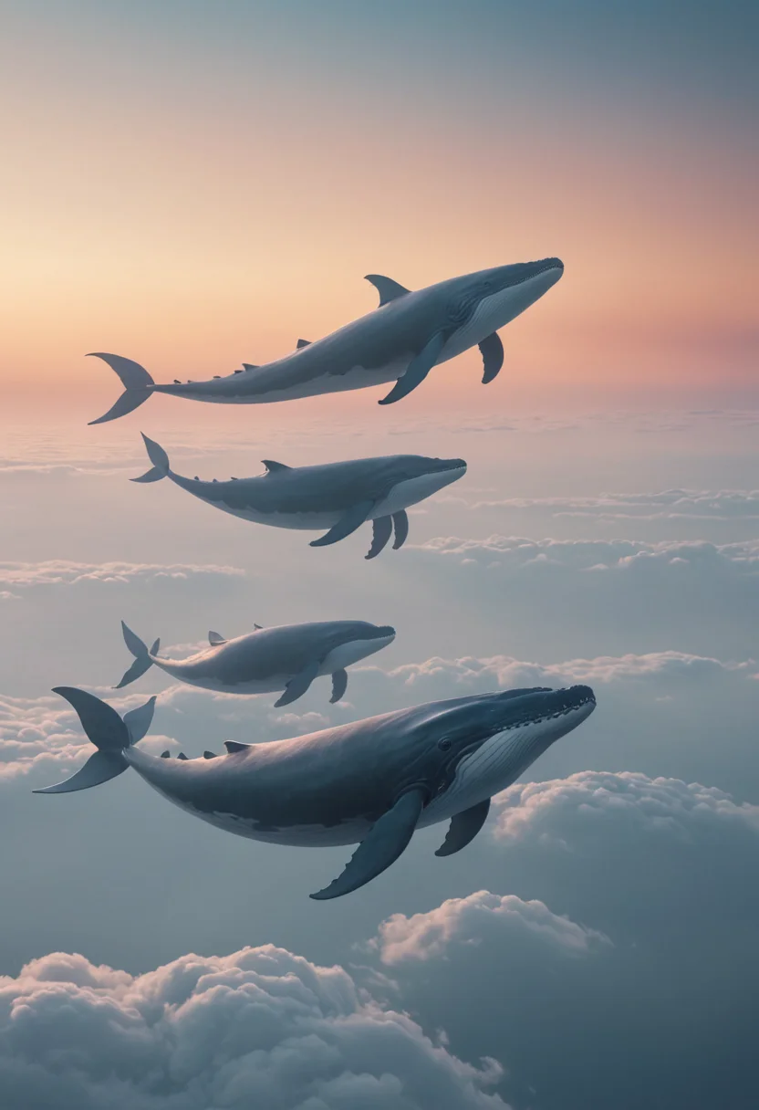 Sky-Whale Colony — SDXL AI prompt