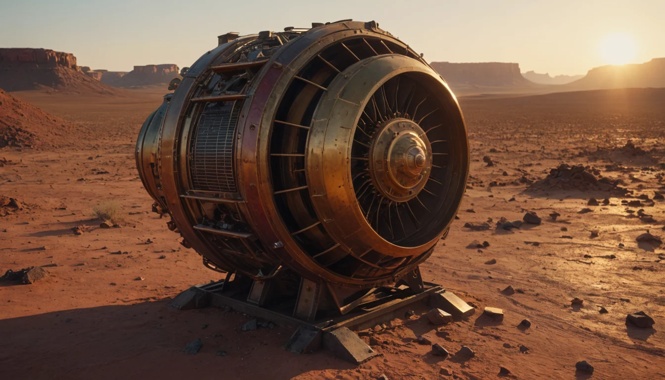 Solar Engine in the Dune — SDXL AI prompt
