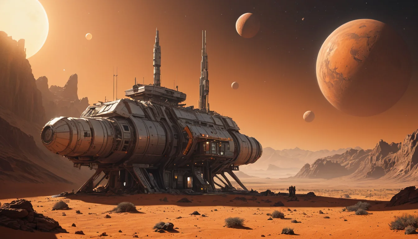 Desert Space Station — SDXL AI prompt
