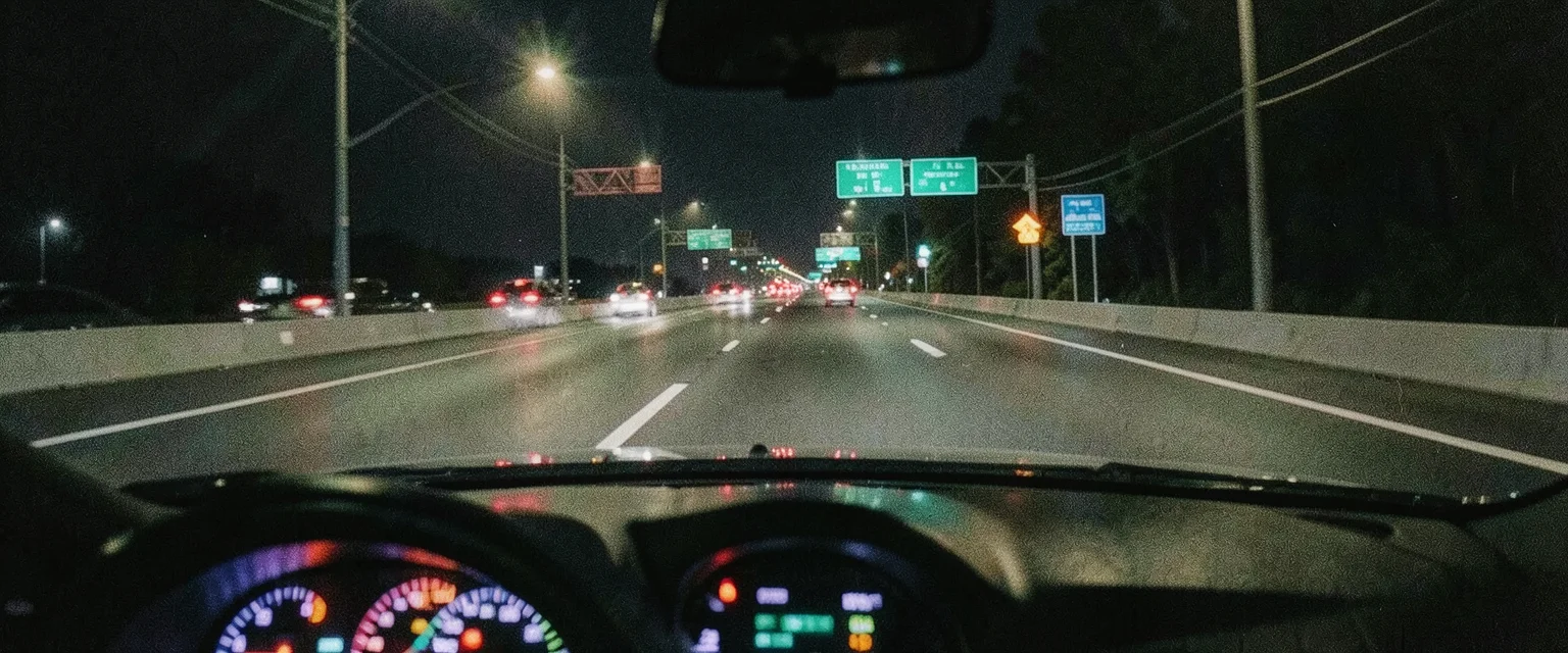 Spectrum Night Drive — Flux AI prompt