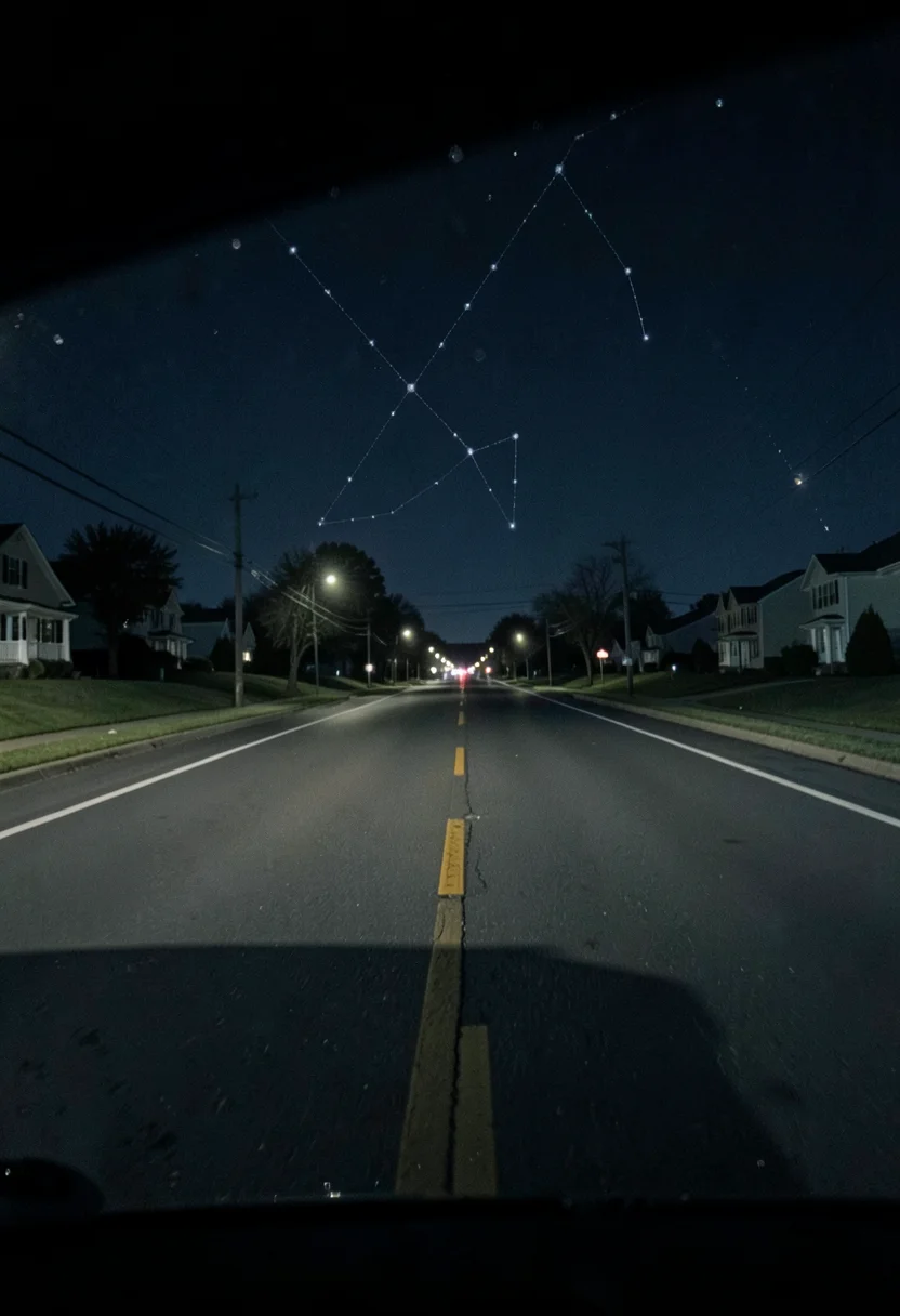 Suburban Constellation — Flux AI prompt