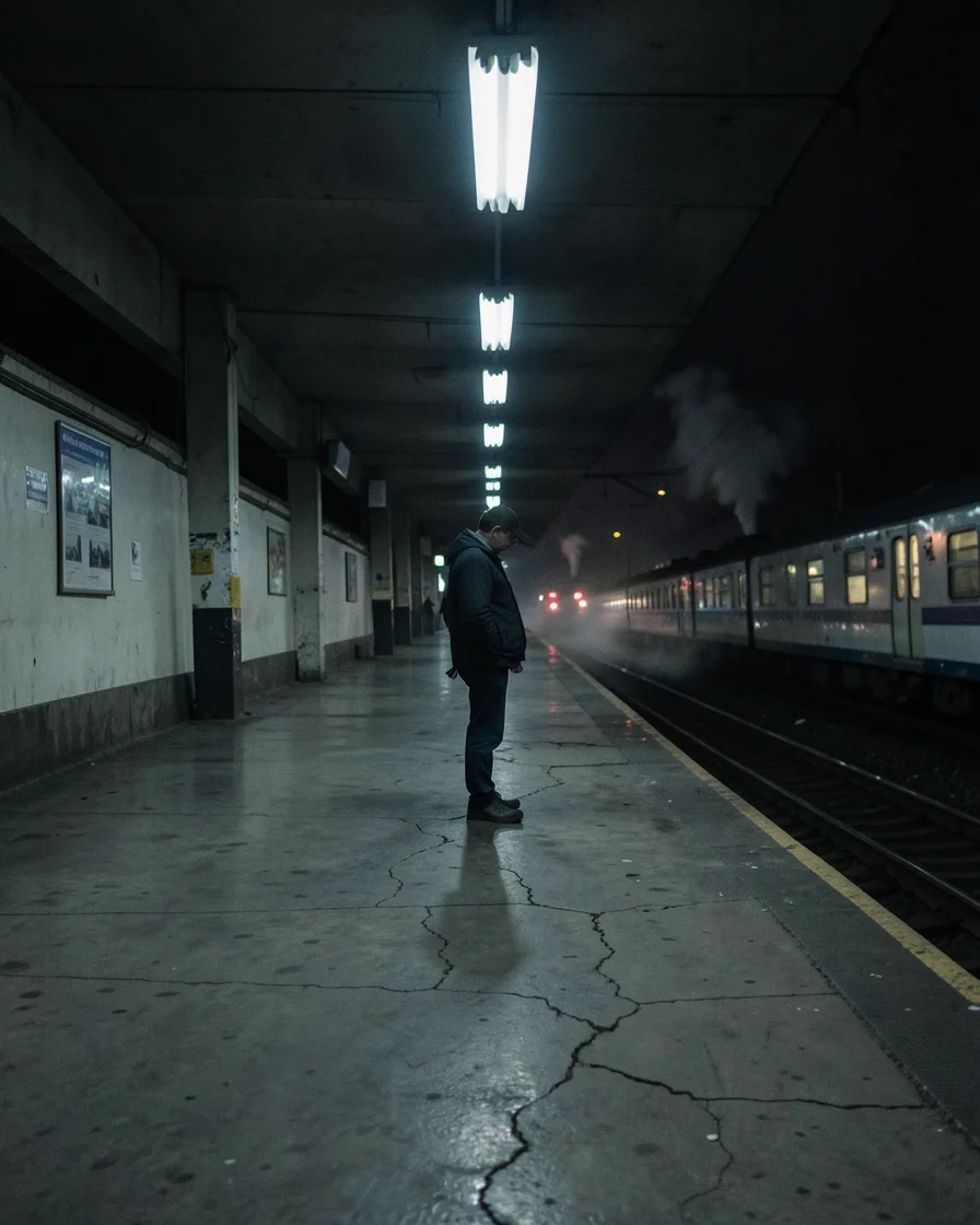 Platform Solitude — Flux AI prompt