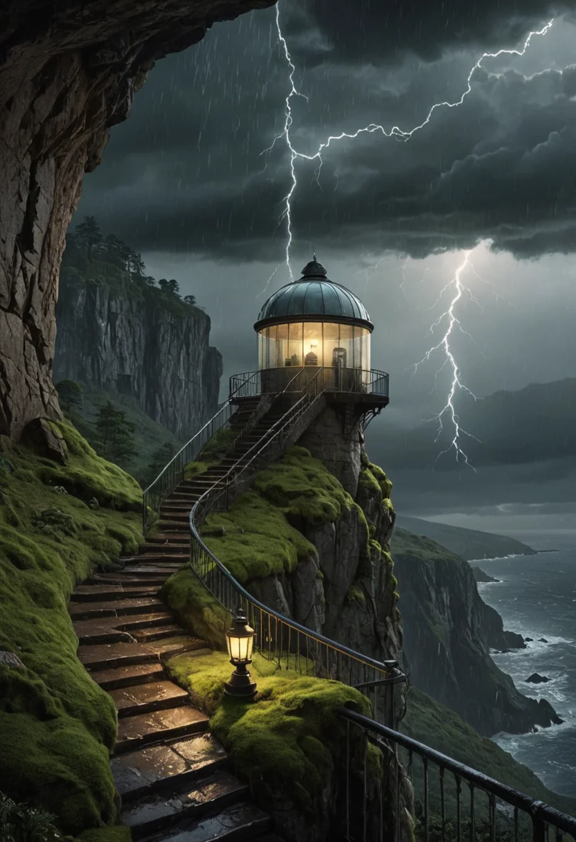 Storm Glass Citadel — SDXL AI prompt