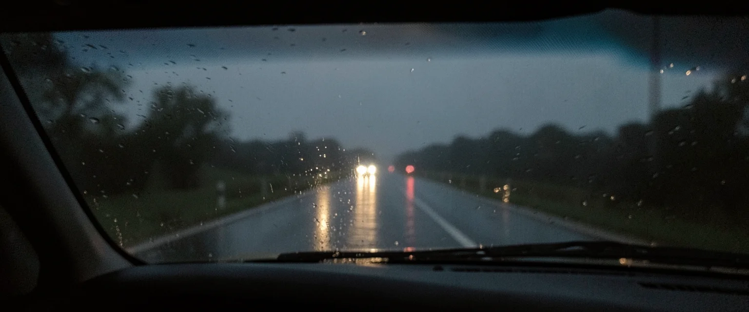 Weathered Drive Reflection — Flux AI prompt