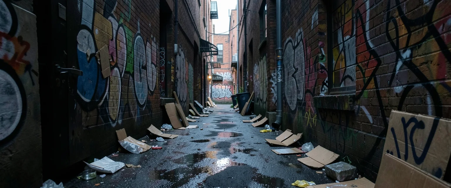 Alley Line Study — Flux AI prompt