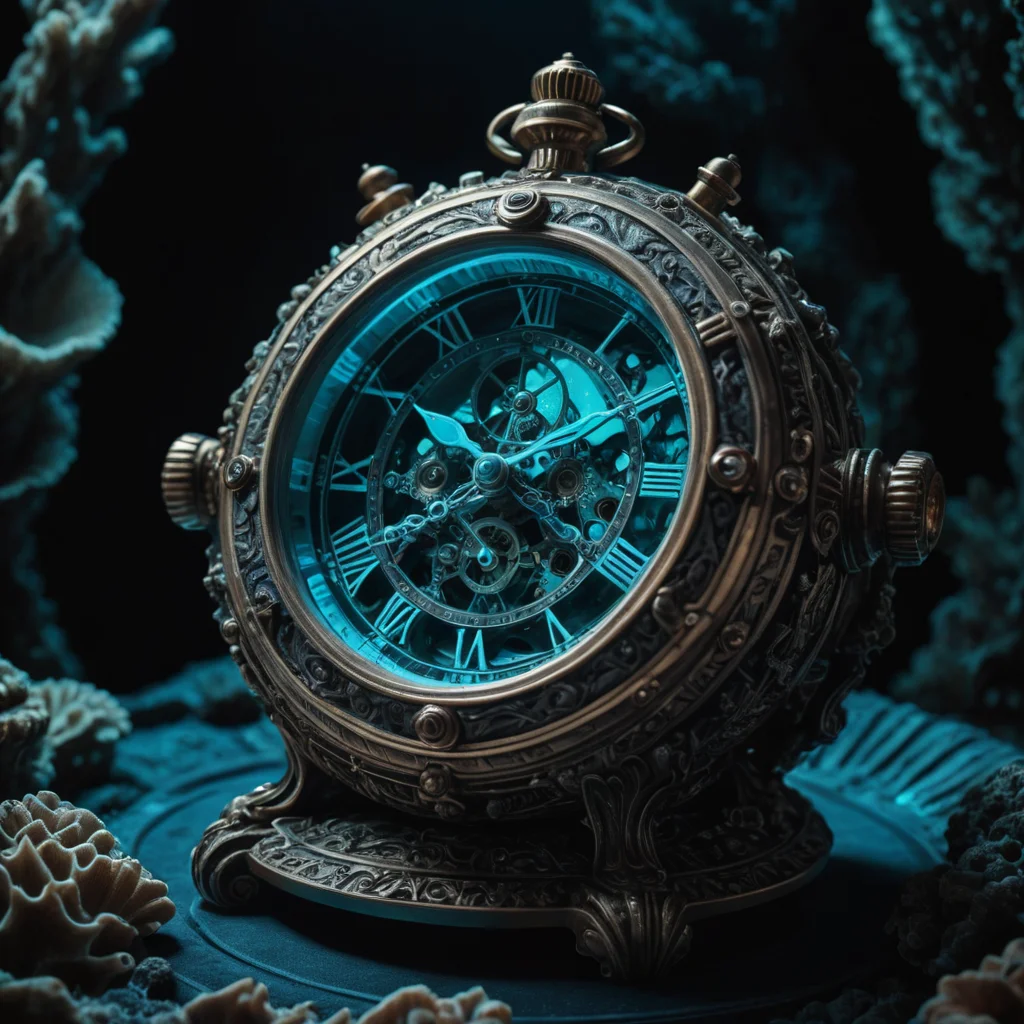 Submerged Chronometer (illustration) — SDXL AI prompt