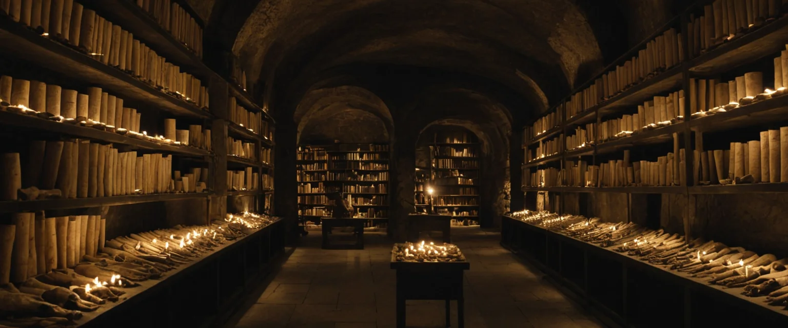 Subterranean Bone Archive — SDXL AI prompt