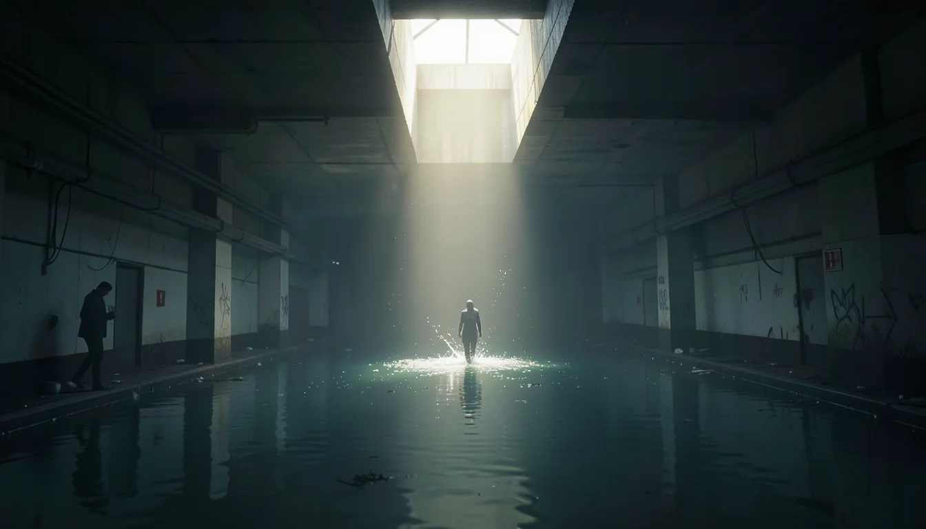Submerged Hallway — Flux AI prompt