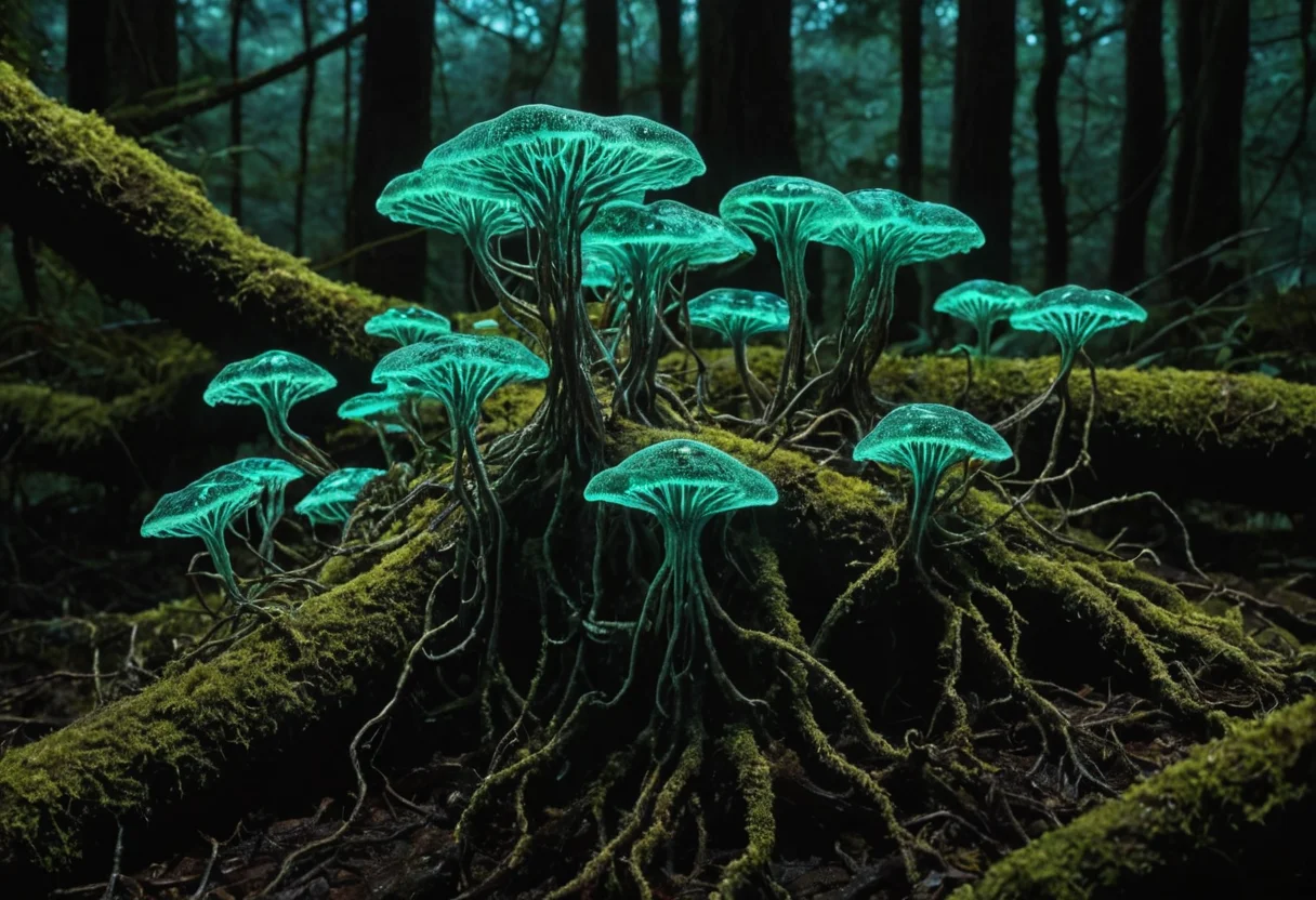 Symbiotic Mycelium — SDXL AI prompt