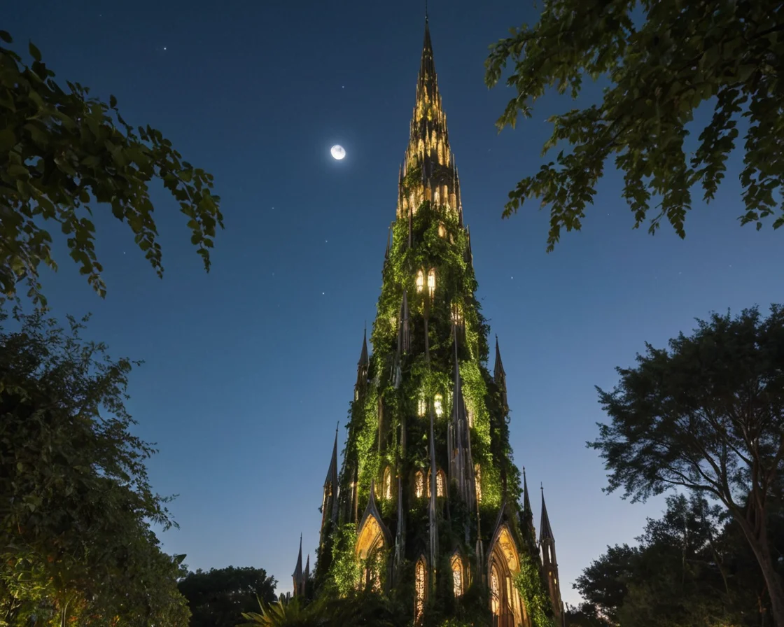 Synth-Flora Spire — SDXL AI prompt