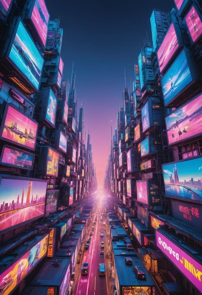 Neon Sky City — SDXL AI prompt