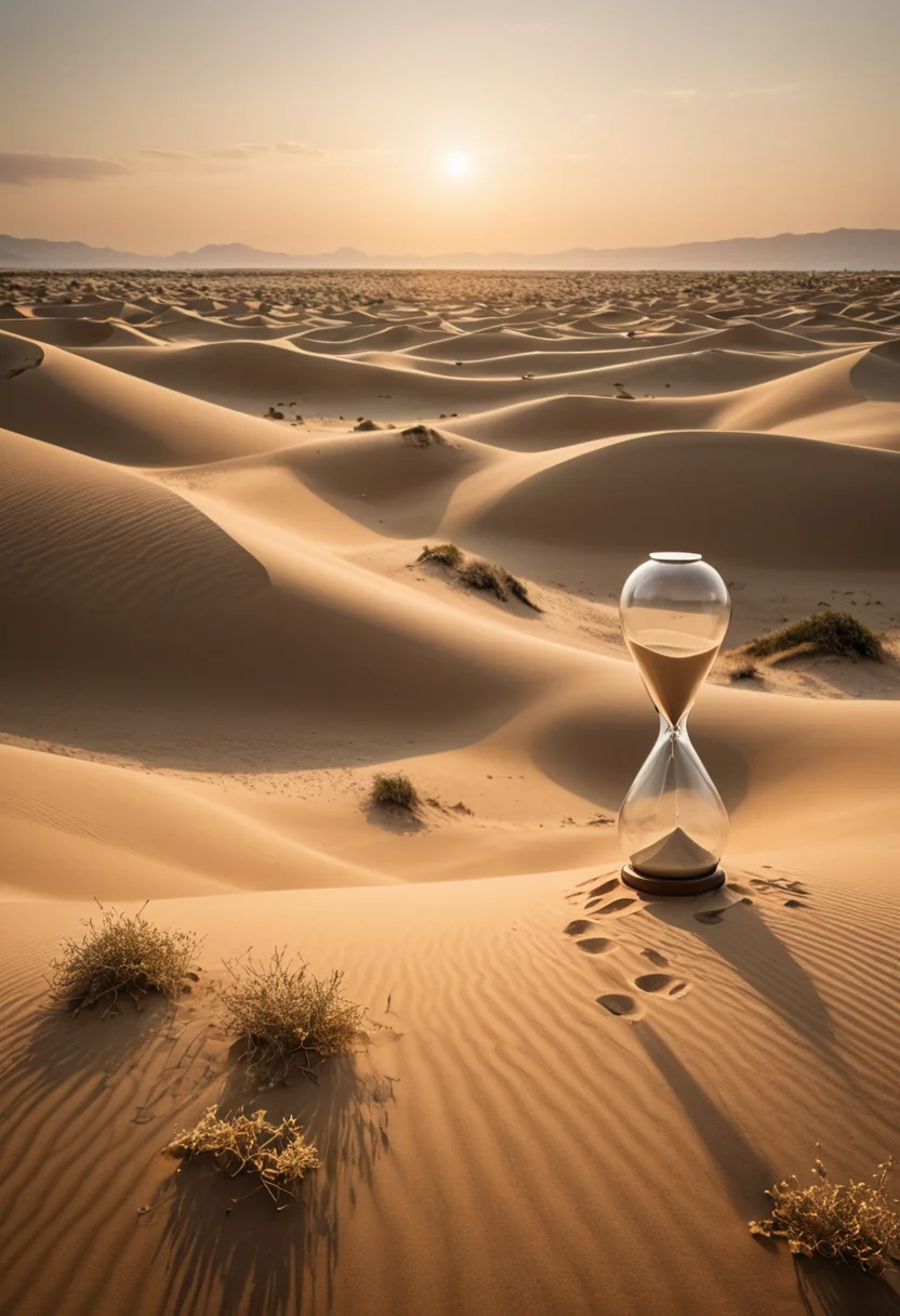 Temporal Sand Garden — SDXL AI prompt