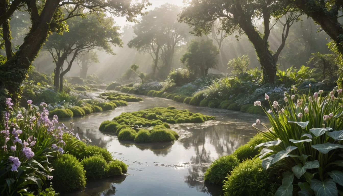 Liquid Time Garden — SDXL AI prompt