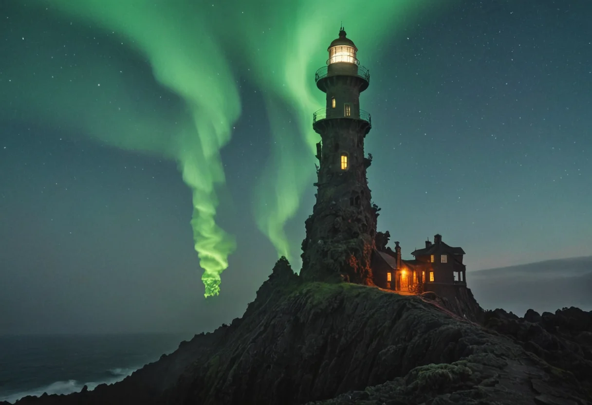Mycelial Lighthouse — SDXL AI prompt