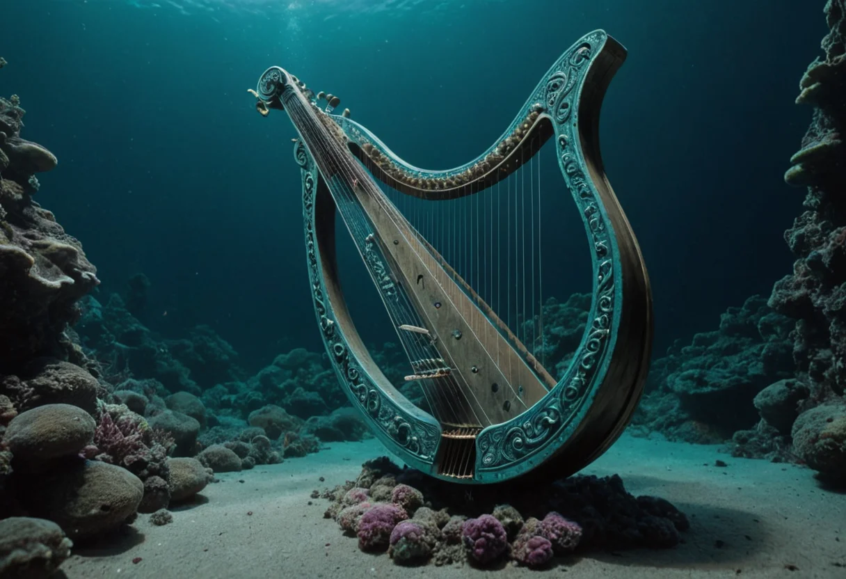 Aquatic Lyre — SDXL AI prompt