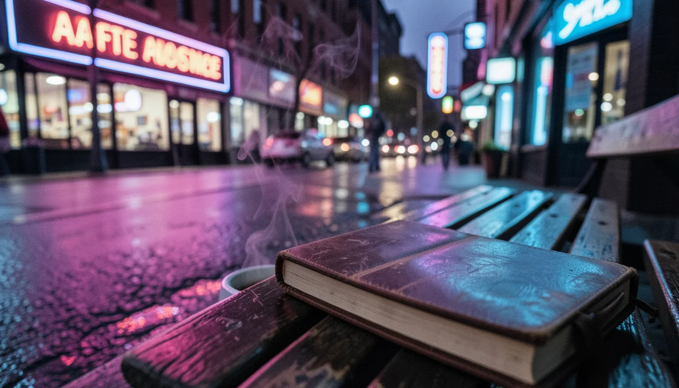 Latte and Neon — Flux AI prompt