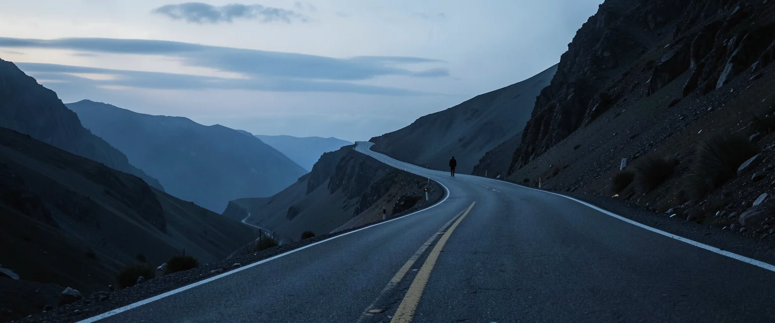 High Road View — Flux AI prompt