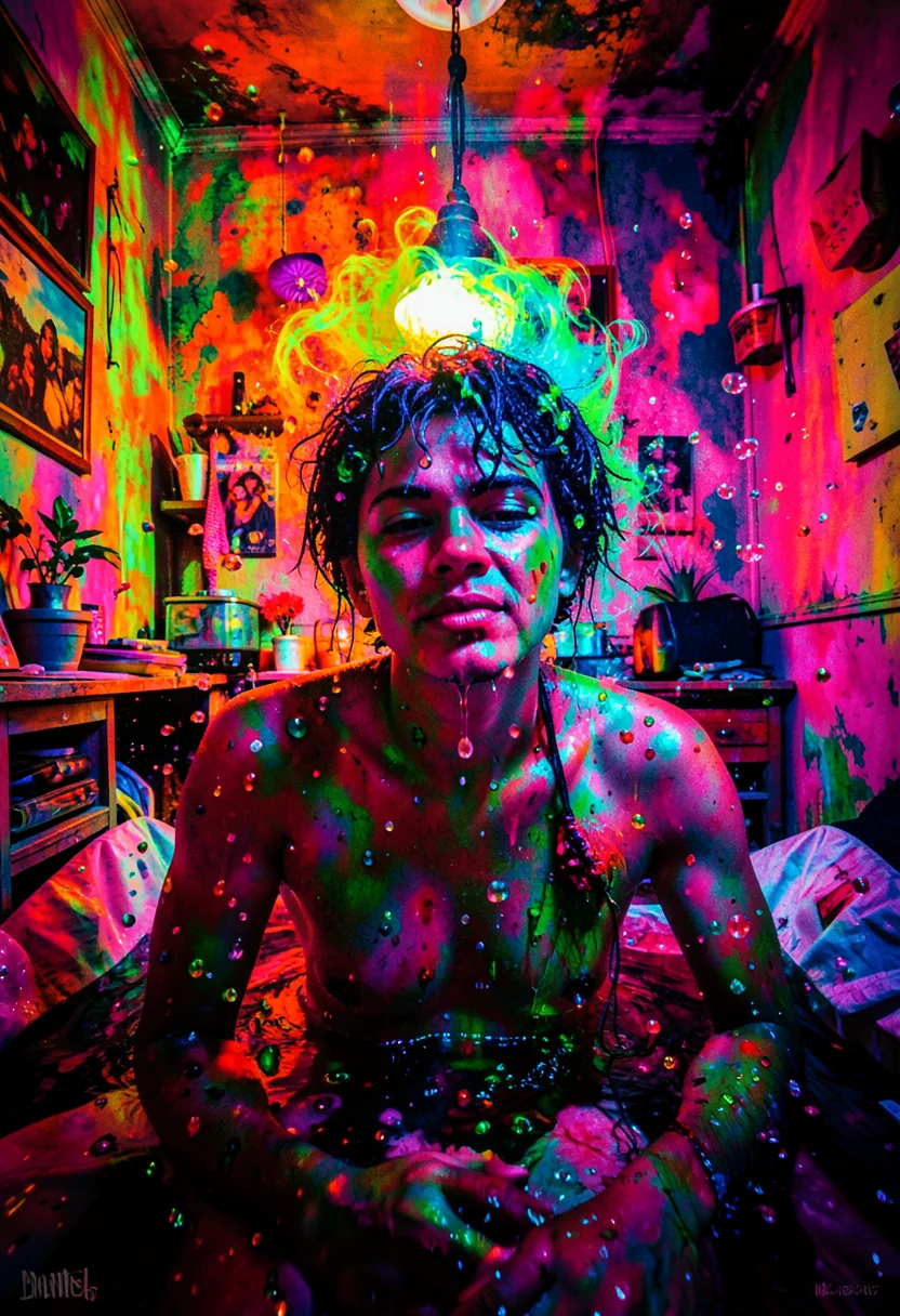 Electric Bloom — Flux AI prompt