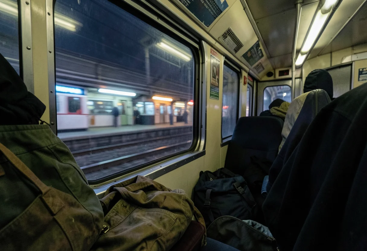 Late Night Transit — Flux AI prompt
