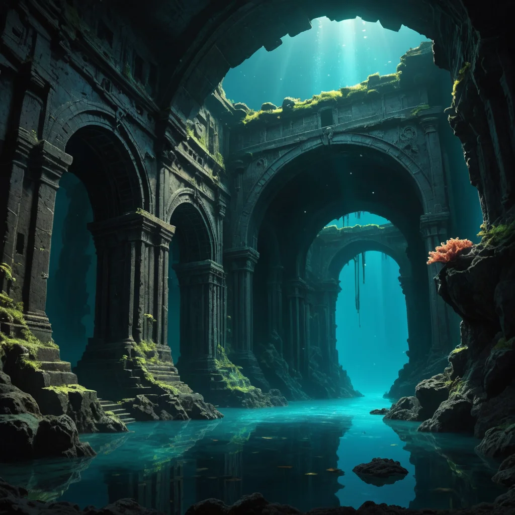 Abyssal Pressure City — SDXL AI prompt