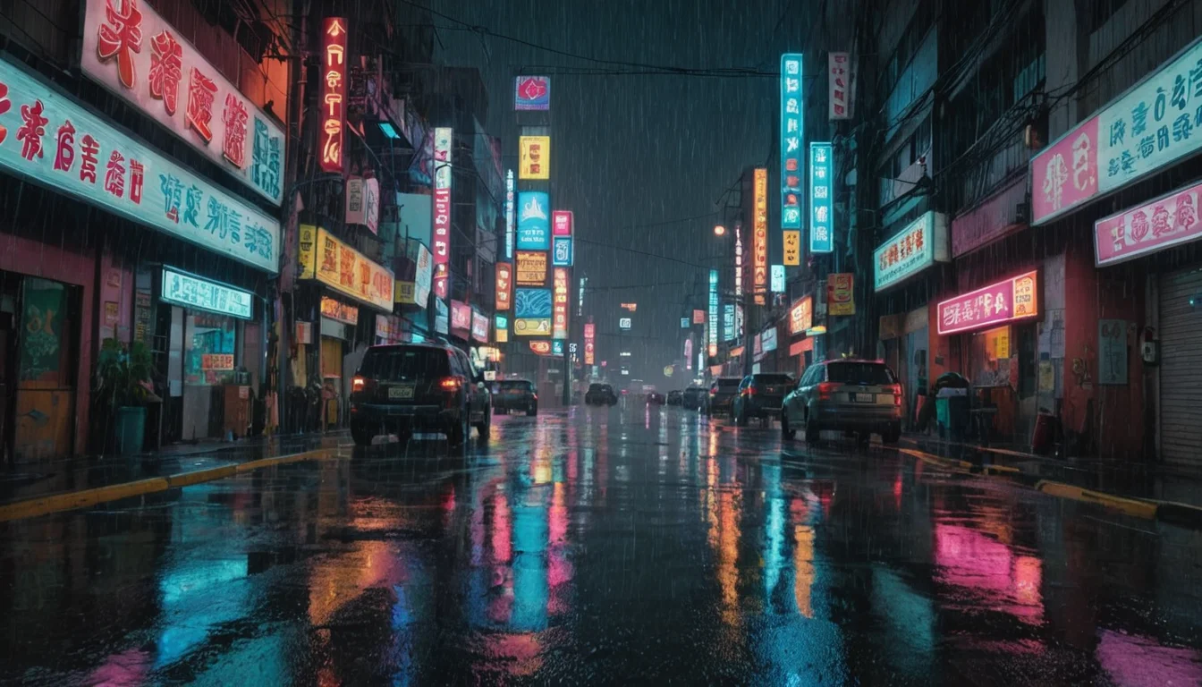 Urban Monsoon Study (photography) — SDXL AI prompt