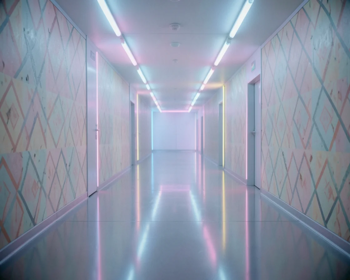 Vaporwave Interior — Flux AI prompt
