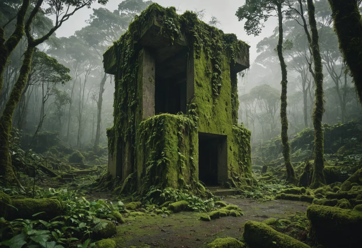Overgrown Monolith — SDXL AI prompt