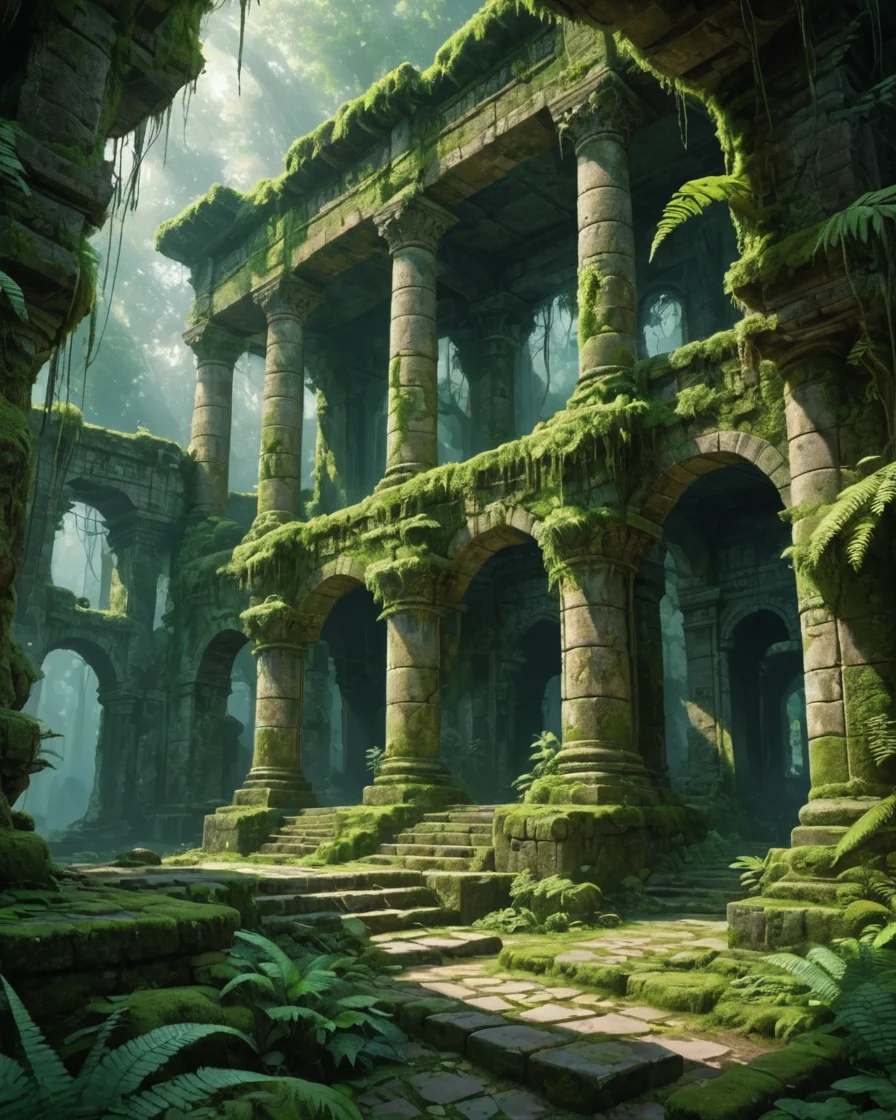Overgrown Citadel (architecture) — SDXL AI prompt