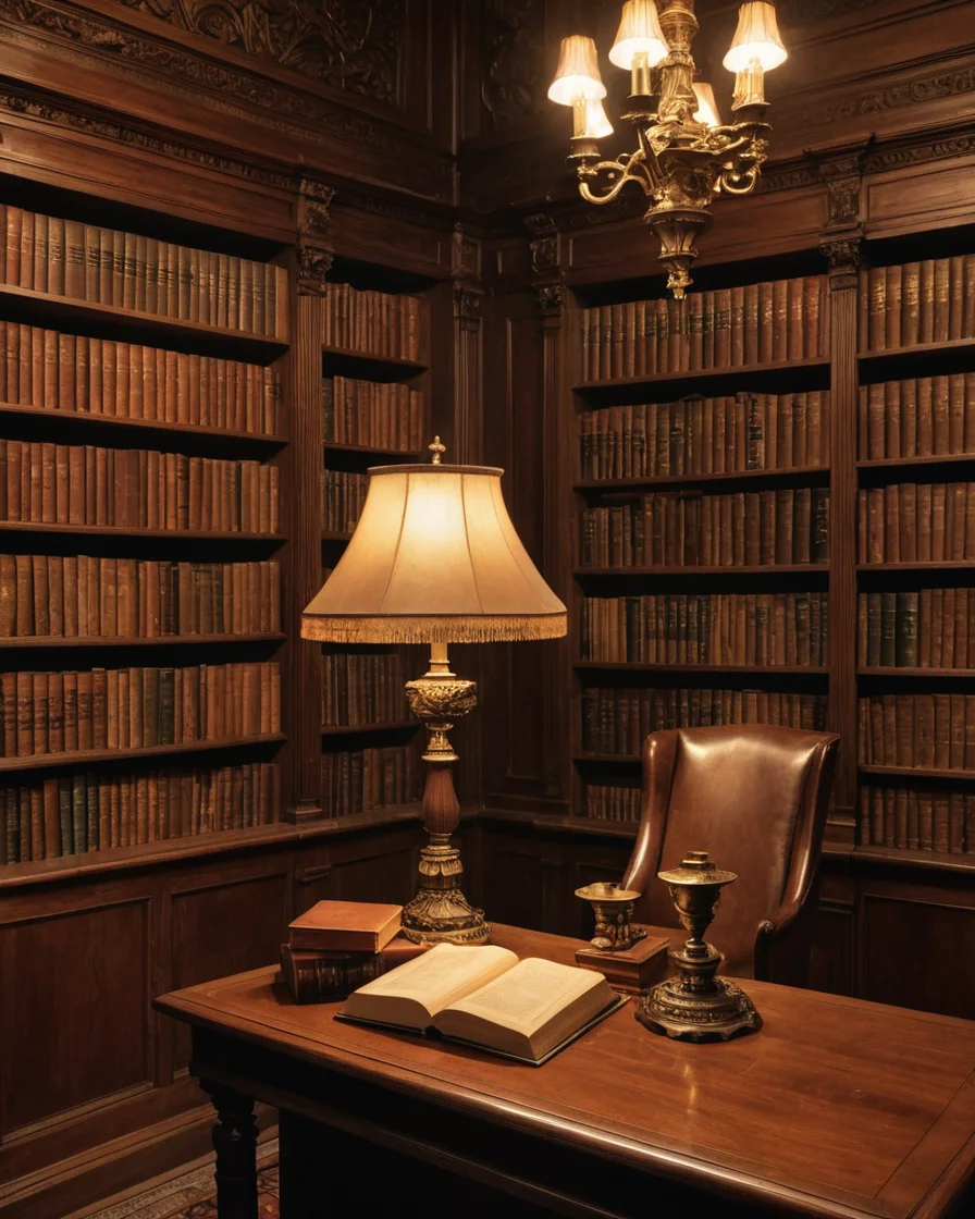 Dusty Manuscript Room — SDXL AI prompt