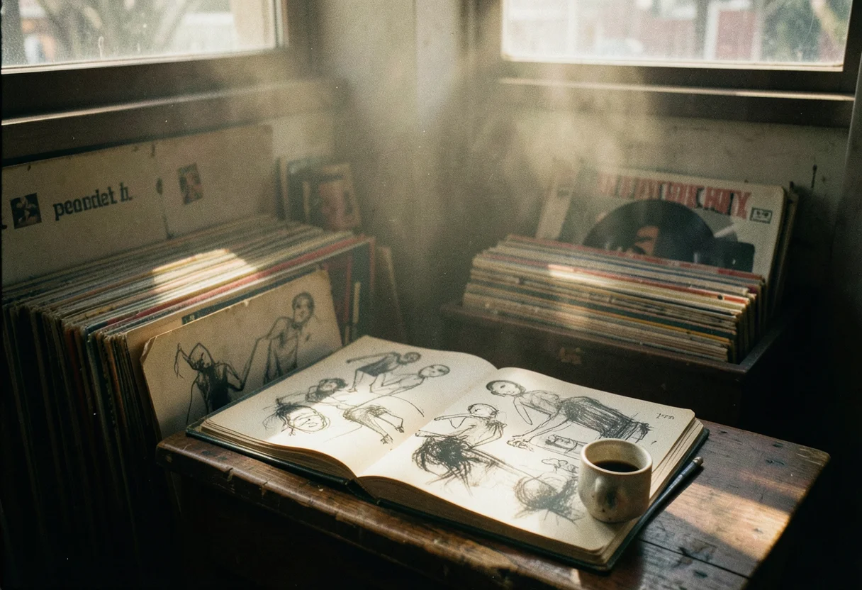 Vinyl Haze Ritual — Flux AI prompt