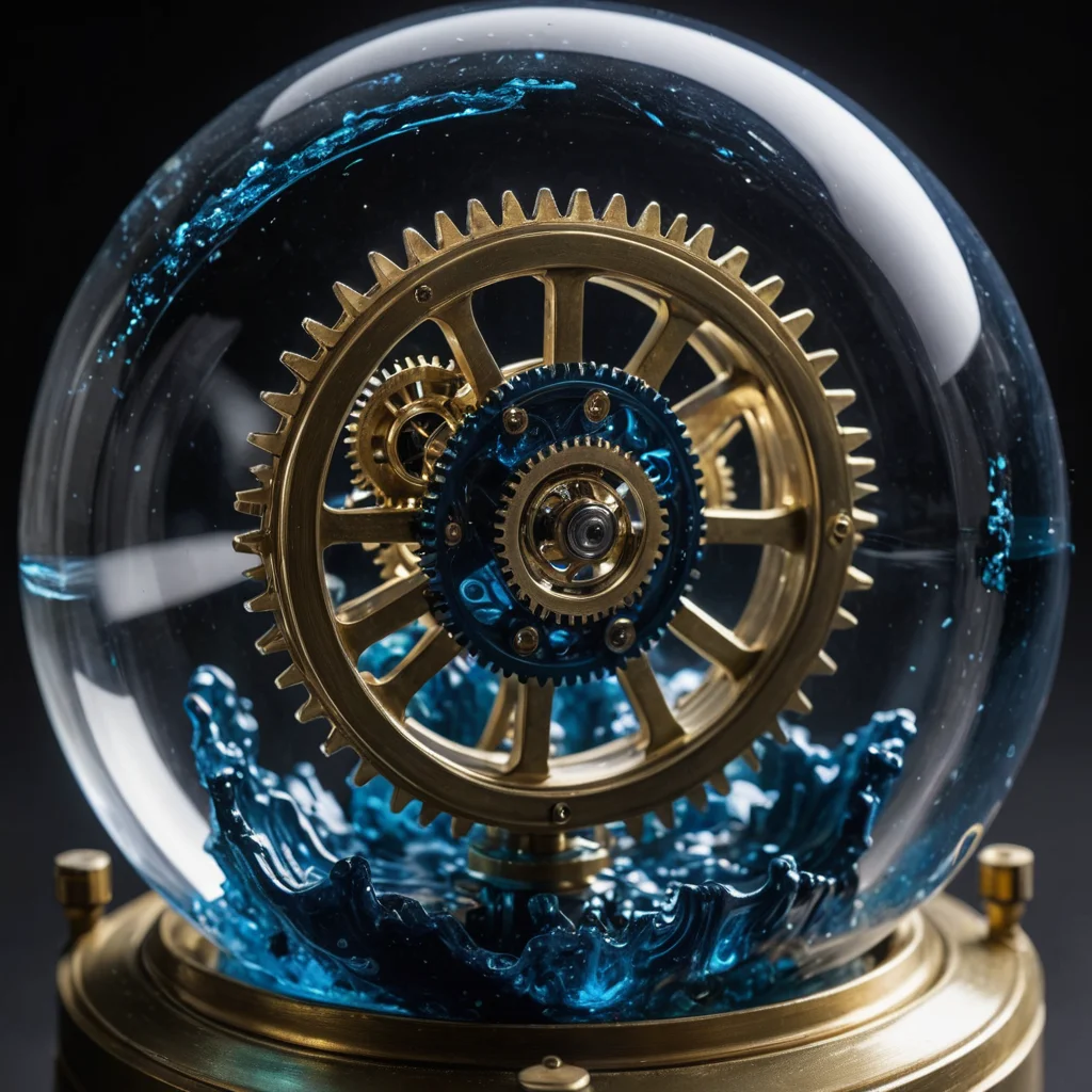 Viscous Chronometer Drop — SDXL AI prompt