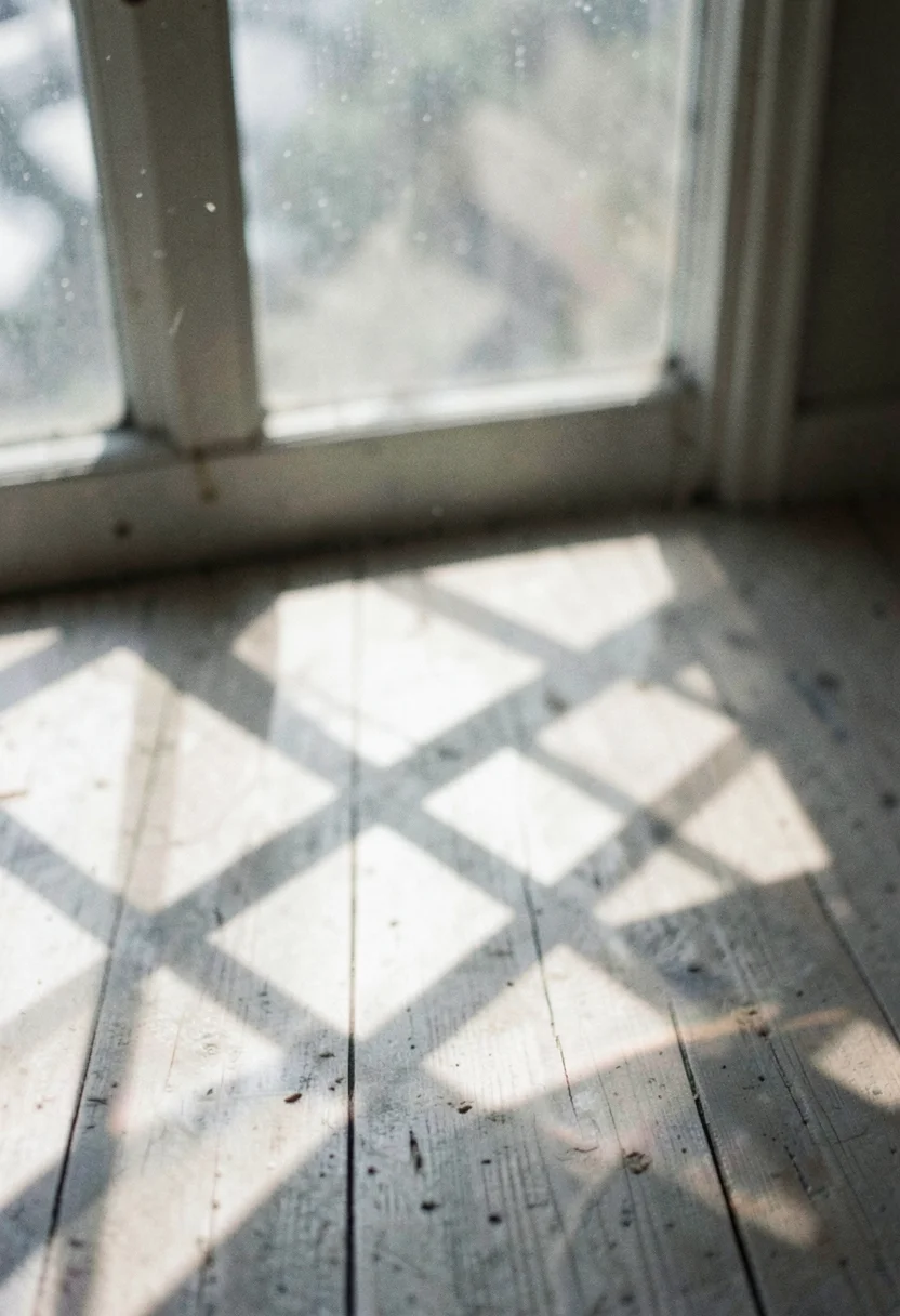 Stained Pane Reflection — Flux AI prompt